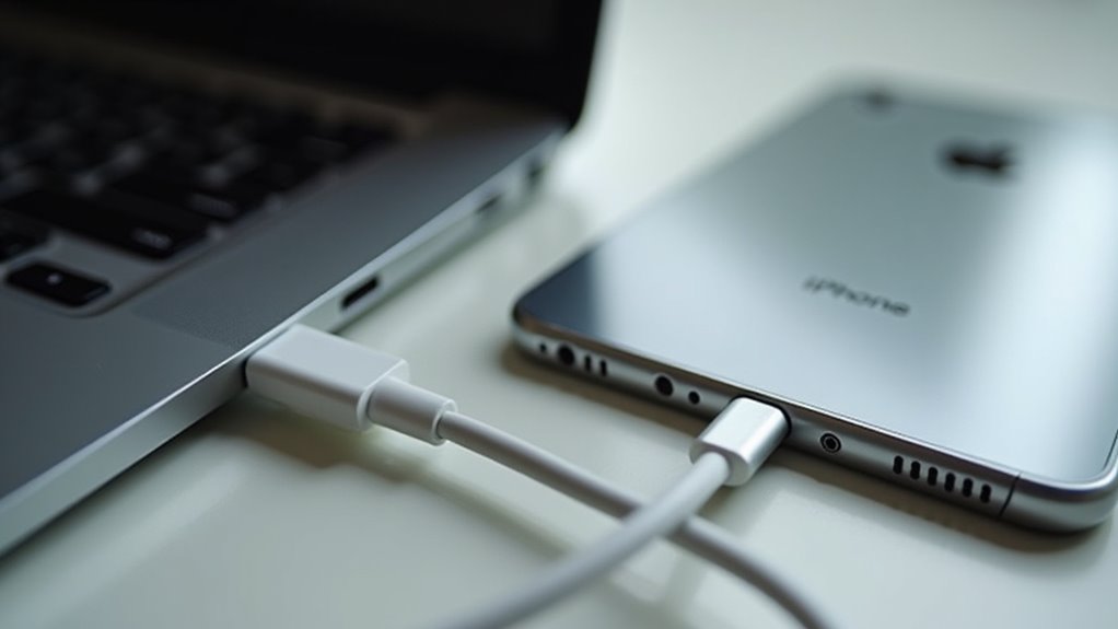 komputer nie wykrywa iphone'a