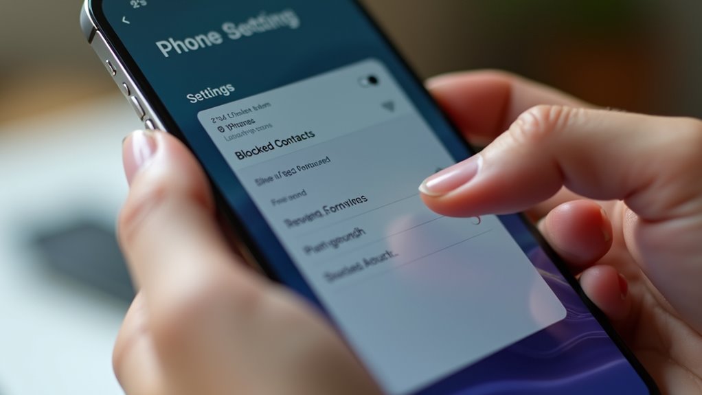 zarządzanie zablokowanymi kontaktami iOS