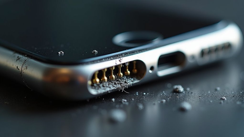 Jak wyczyścić gniazdo ładowania w iPhone odnośnie wskaźniki czystości portu ładowania