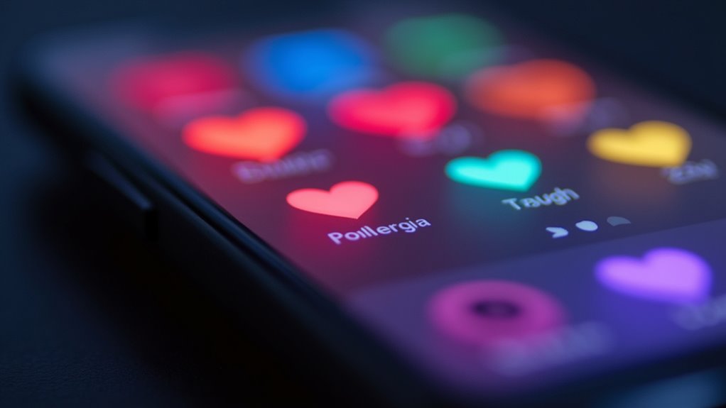 Znaczenie emotikonów w telefonie iPhone kodowane kolorami połączenia emocjonalne