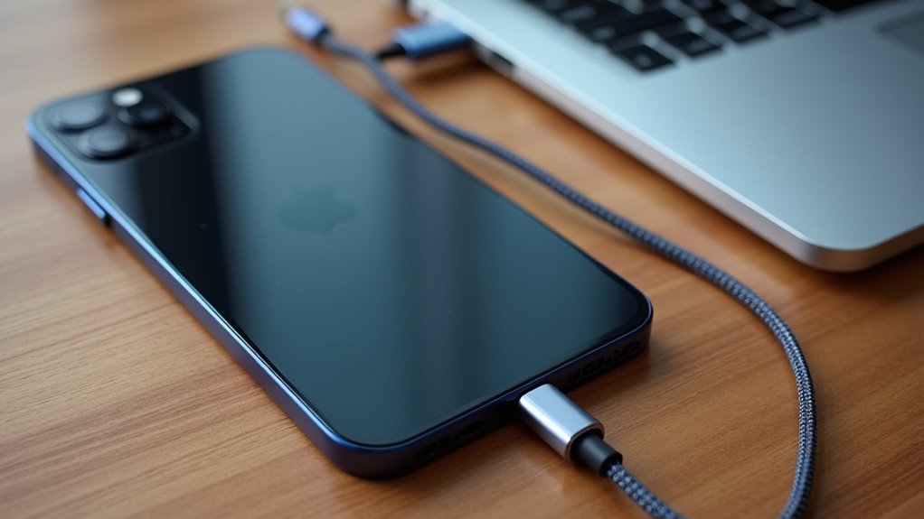 podłącz iPhone'a do komputera