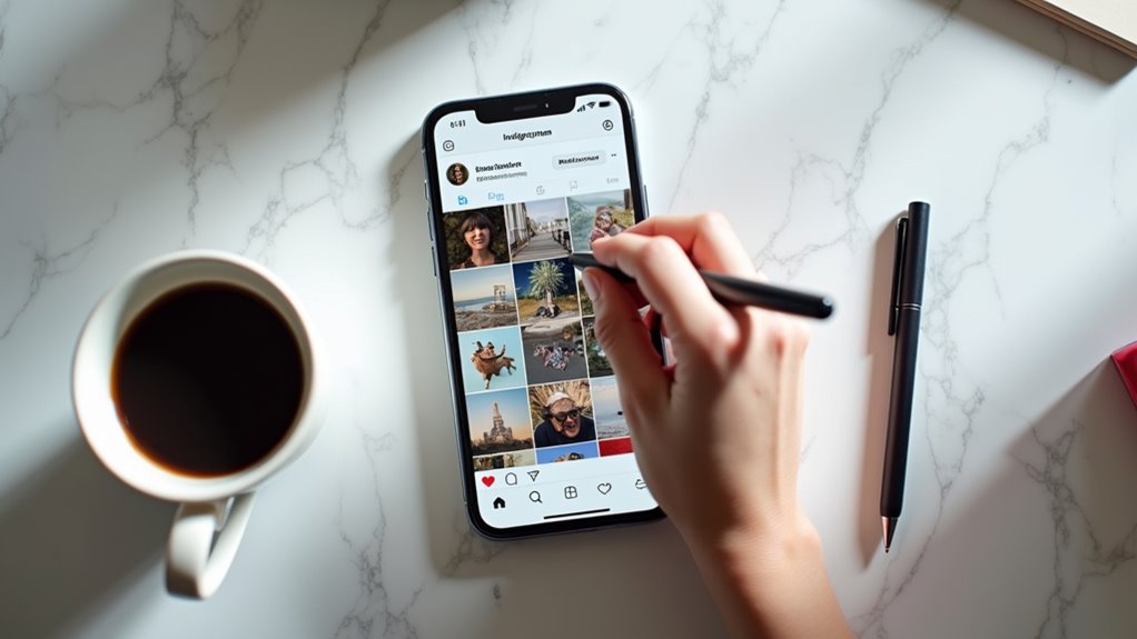 niestandardowy projekt układu zdjęć na Instagramie