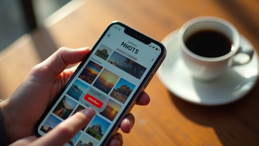 usuń album na iphone
