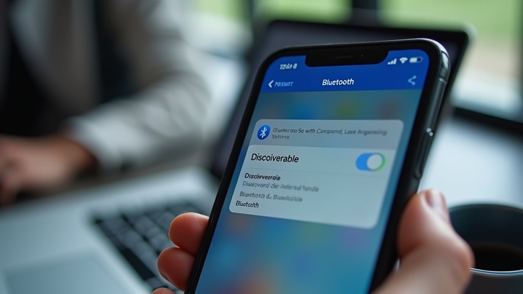 Jak przesyłać zdjęcia z iPhone'a na komputer przez Bluetooth zarządzanie ustawieniami wykrywania urządzeń