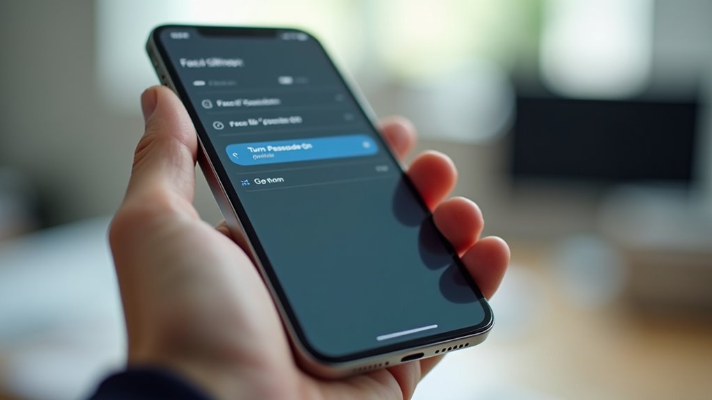 ustawienia zabezpieczeń Face ID