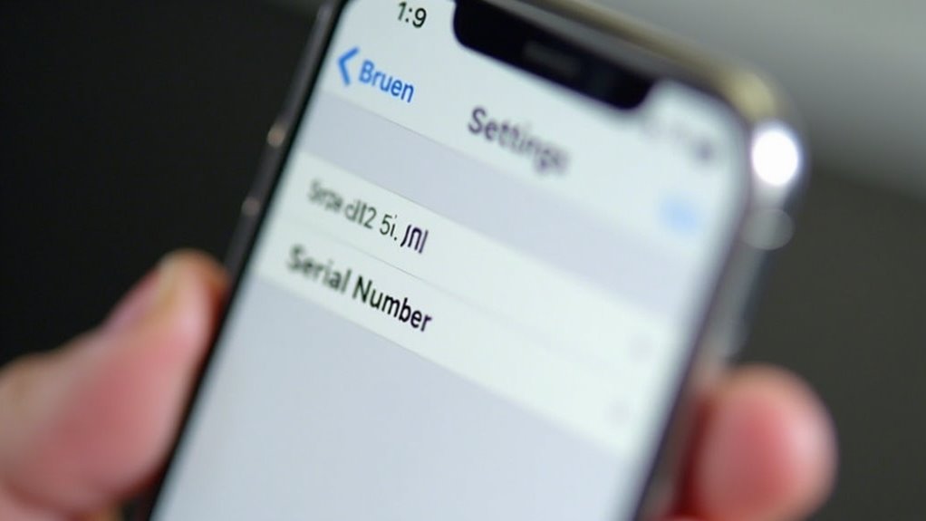 znajdź numer seryjny iphone