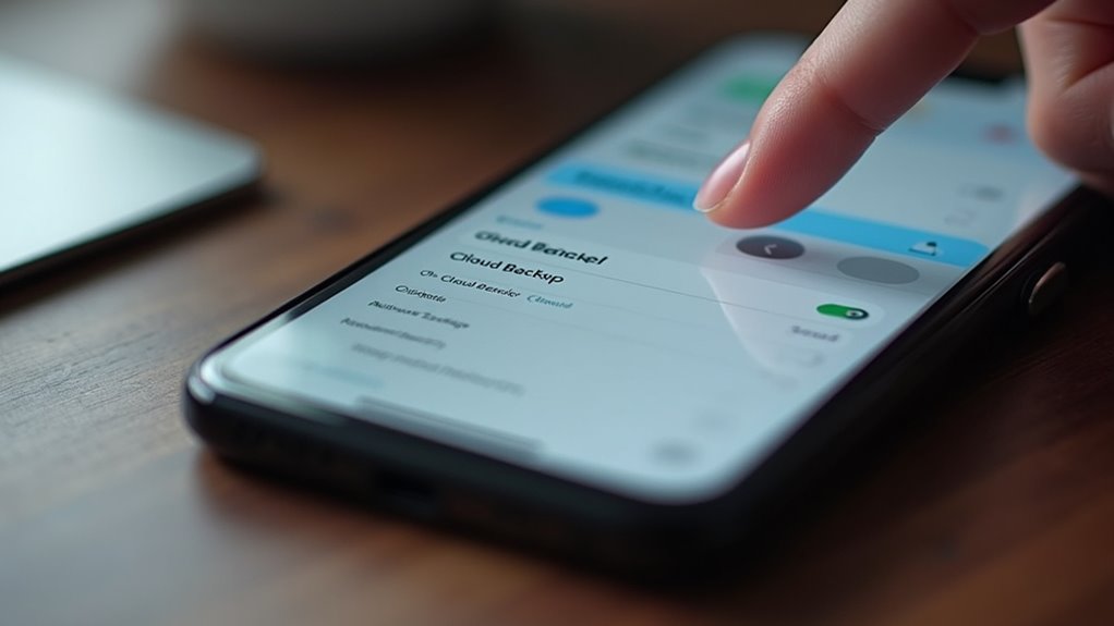 nawigacja zarządzaniem kopiami zapasowymi iCloud