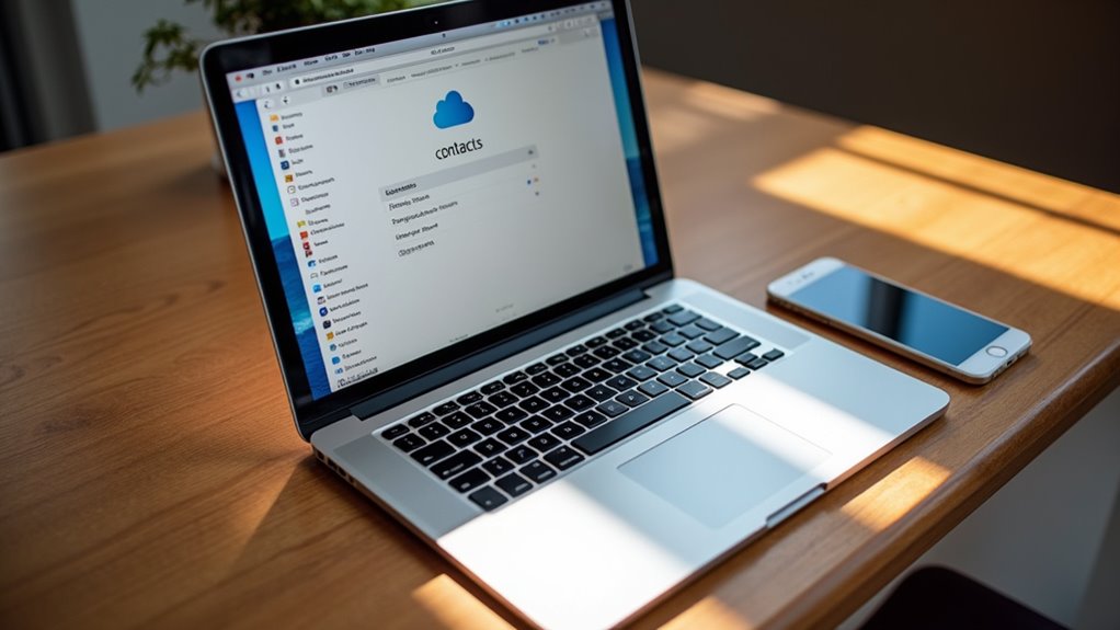 proces eksportu kontaktów z iCloud
