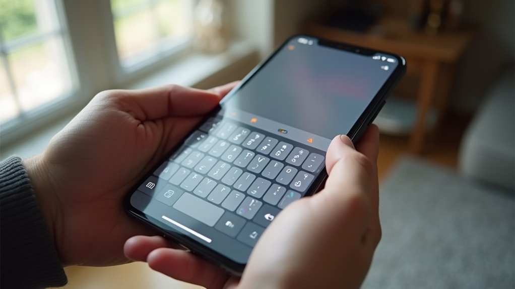 zwiększ rozmiar klawiatury iphone'a