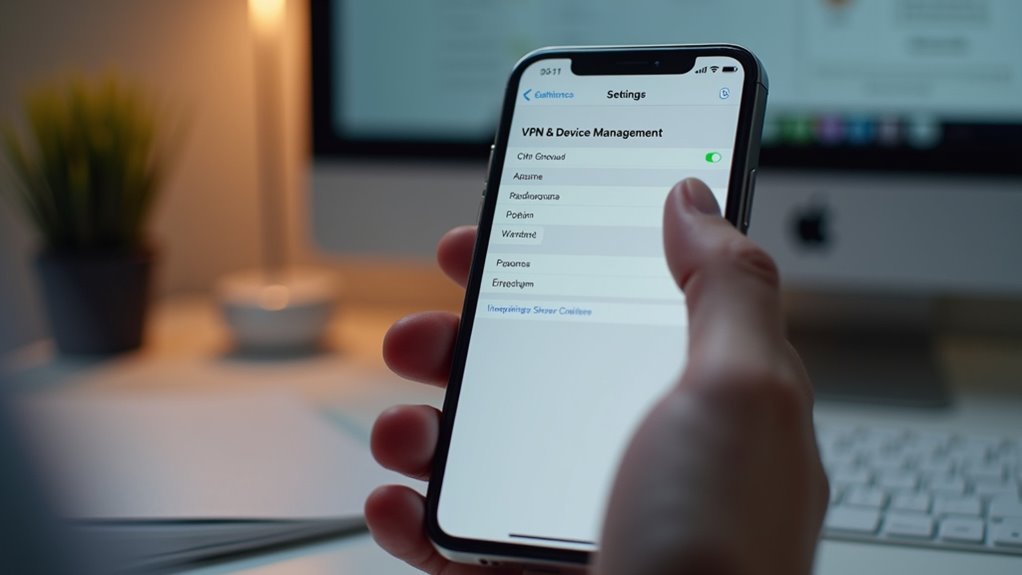 identyfikacja profilu aktualizacji ios