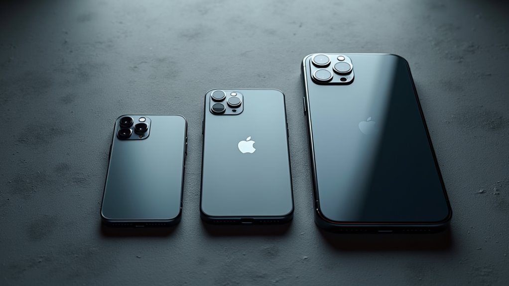porównanie rozmiarów modeli iPhone