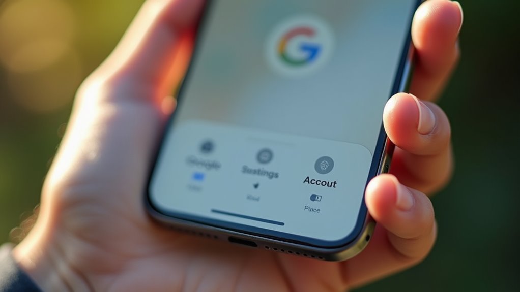 wyloguj się z konta google iphone