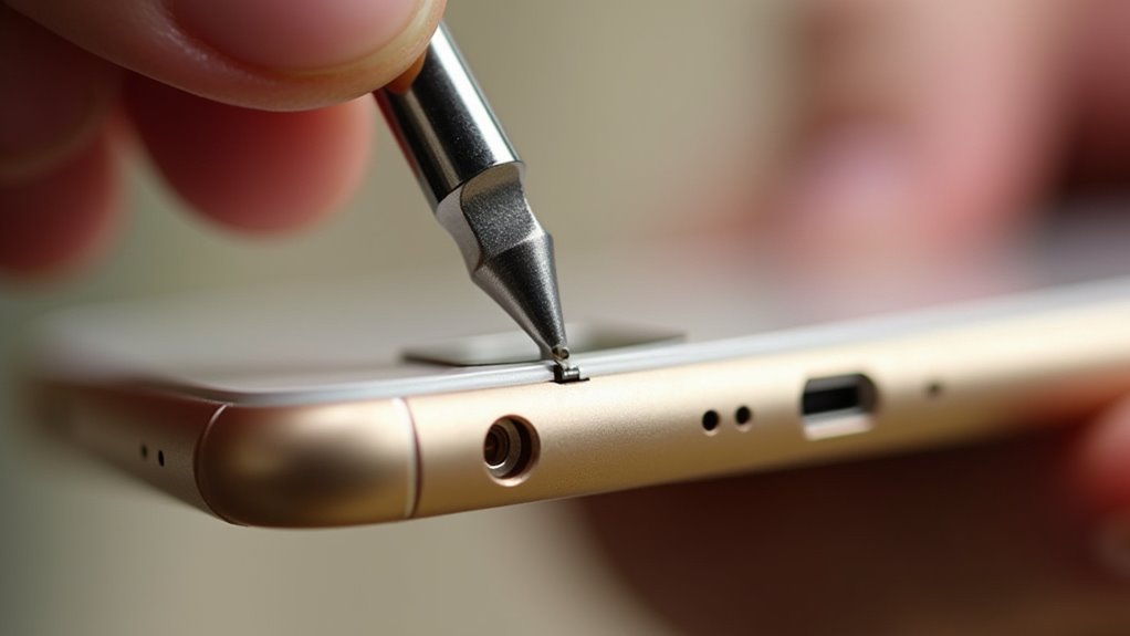 Jak otworzyć kartę SIM w telefonie iPhone precyzyjna technika wkładania klucza