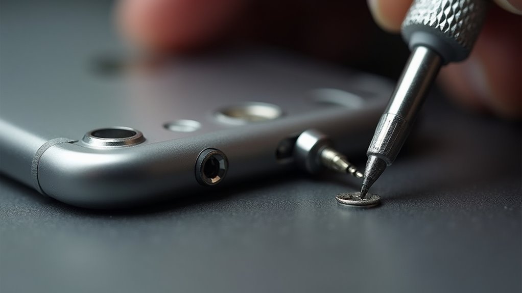 Jak wymienić baterię w telefonie iPhone 6s ostrożne usuwanie śrub pentalobe