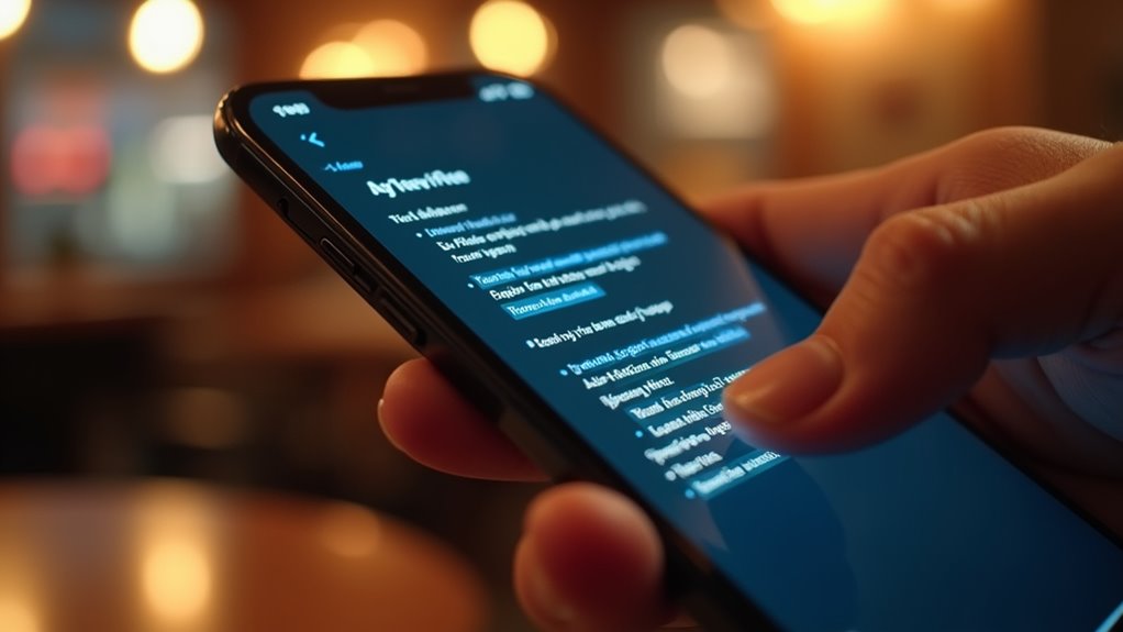 Jak zmienić wielkość liter w telefonie iPhone zaznaczanie tekstu do formatowania