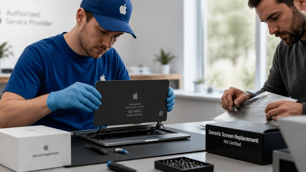 zgodność z warunkami gwarancji autoryzowanych części serwisowych Apple