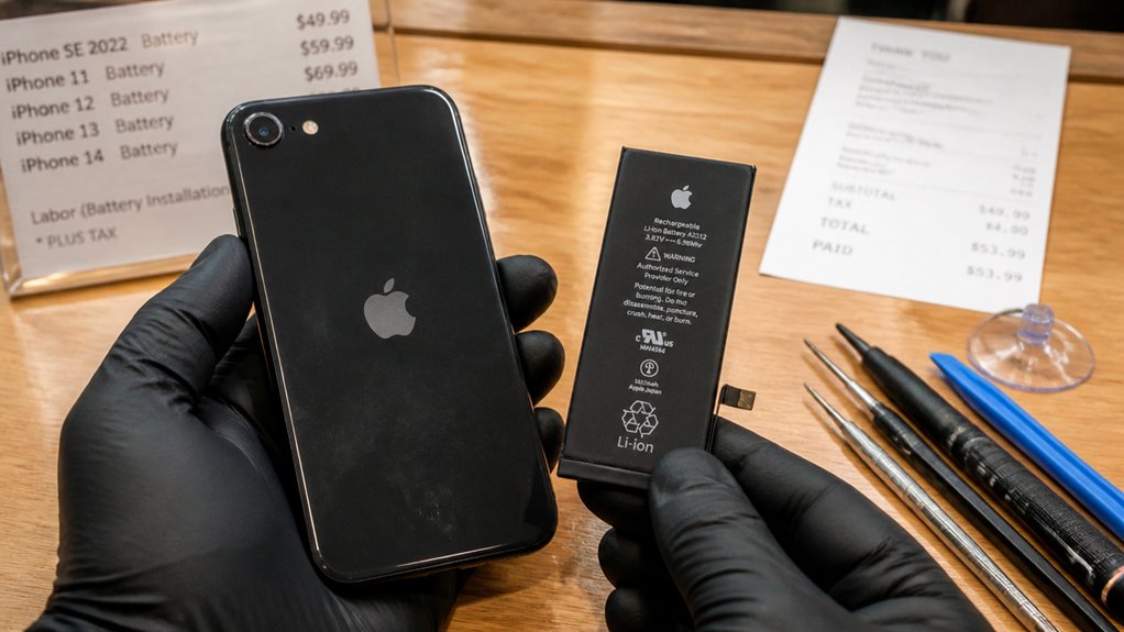 Ile kosztuje wymiana baterii w iPhone SE 2022 - Cennik usług koszty wymiany baterii różnią się w zależności od dostawcy i regionu
