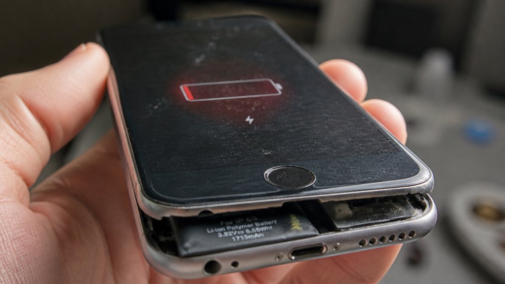 ostrzeżenie o baterii na iPhonie — co to oznacza