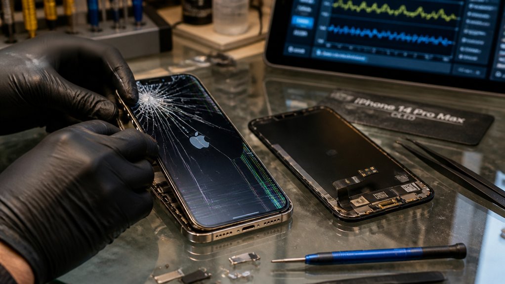 Ile kosztuje wymiana wyświetlacza w iPhone 14 Pro Max czynniki kształtujące koszt naprawy ekranu iPhone 14 Pro Max