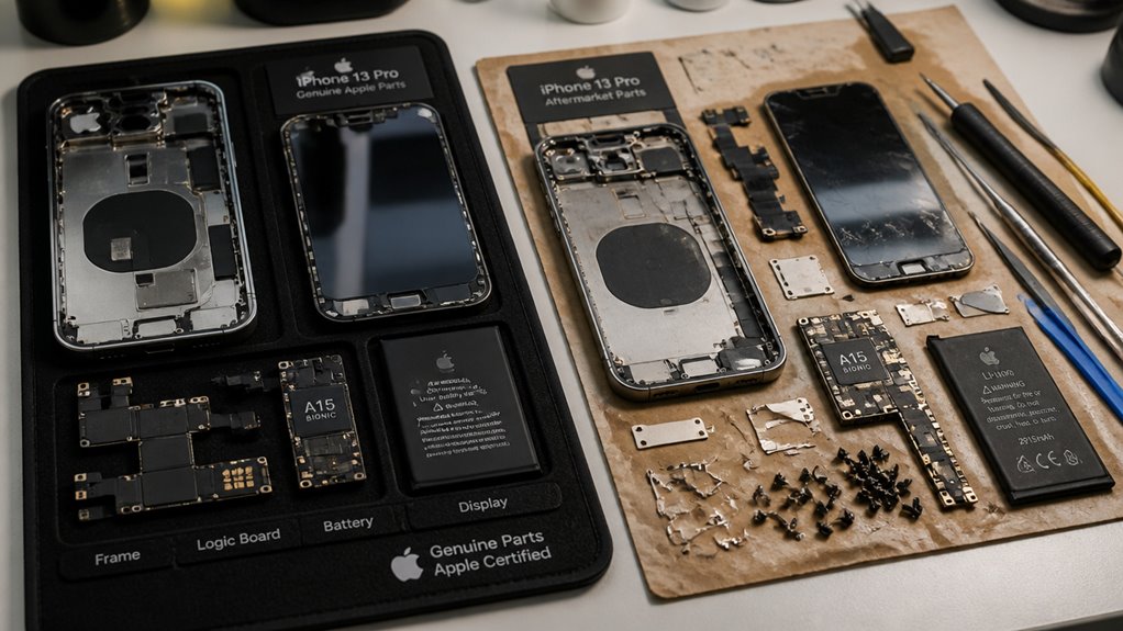 oryginalne vs zamienne części do iPhone — lista kontrolna