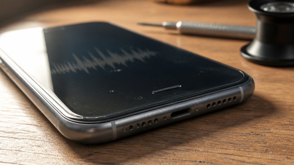 sześć objawów problemów ze głośnikiem iPhone 11