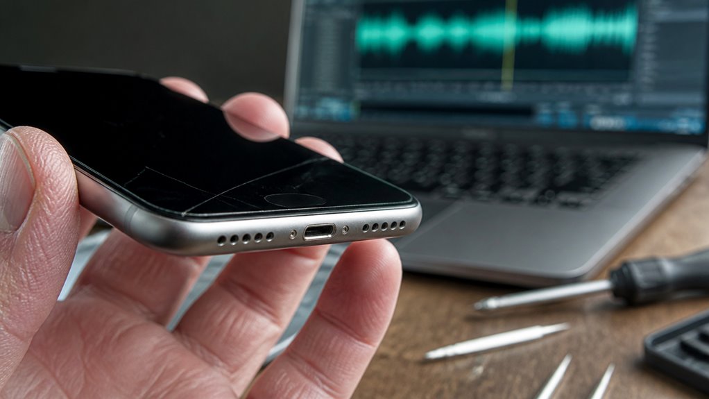 poprawki oprogramowania dla przerywającego/brzęczącego głośnika iPhone