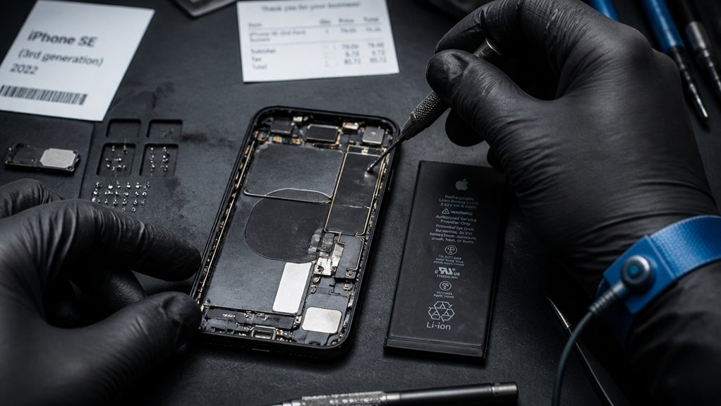 Ile kosztuje wymiana baterii w iPhone SE 2022 - Cennik usług naprawa baterii iPhone SE 2022 przez serwis zewnętrzny koszty czas ryzyka